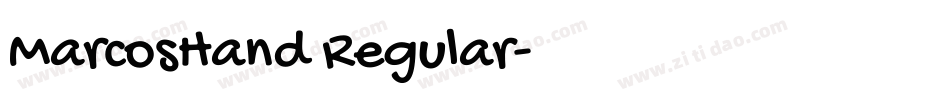 MarcosHand Regular字体转换